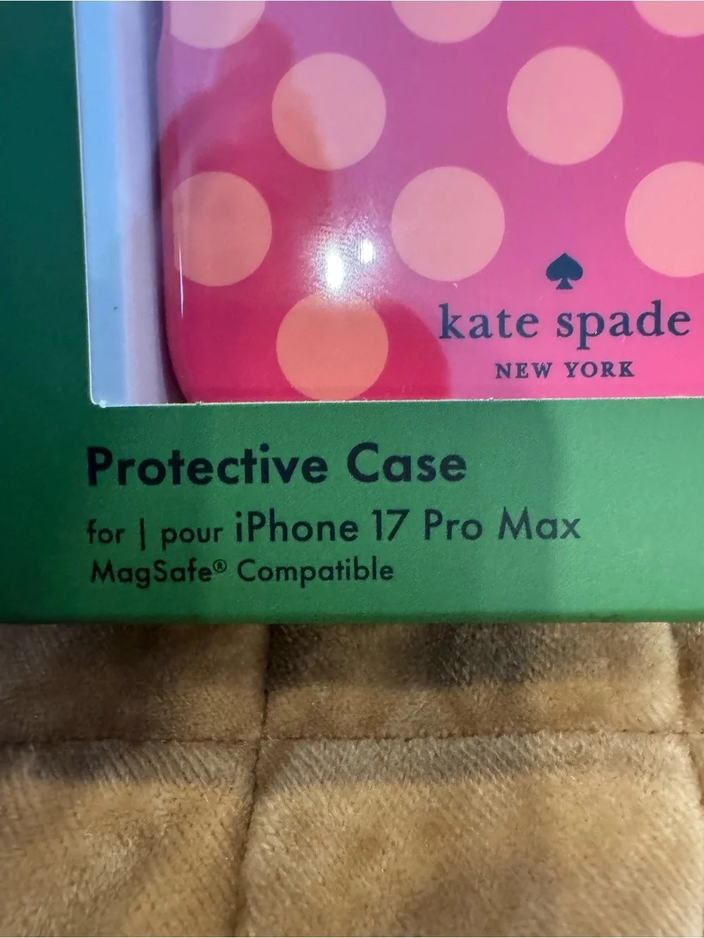 kate spade Pink with coral Polka Dot iPhone 17 pro max Case pretty & practical 💕